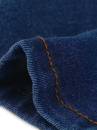 Allegra K Denim Vest for Women's Halter Neck Button Down Backless Jean Waistcoat X-Small Dark Blue