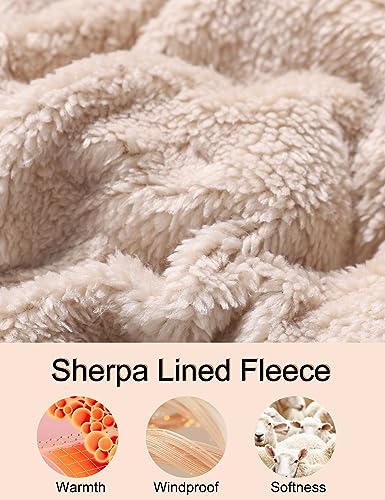 Flygo Men's Winter Warm Outdoor Padded Puffer Vest Thick Fleece Lined Sleeveless Zipper Jacket (Army Green XL)