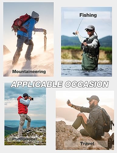 Flygo Men's Winter Warm Outdoor Padded Puffer Vest Thick Fleece Lined Sleeveless Zipper Jacket (Army Green XL)