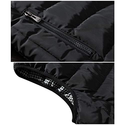 Guanzizai Men's Outdoor Casual Stand Collar Outwear Padded Vest Coats Lightweight Jacket