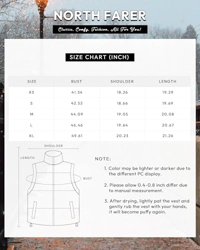 Vest for Women Stand Collar Sleeveless Padded Jacket Coat All Saints' Day Orange M