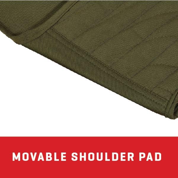 Allen Company Ace Shooting Range Vest with Moveable Shoulder Pad - Shooting Apparel for Adult Men and Women - Works for Right and Lefthanded Shooters - Medium/Large - Olive/Tan