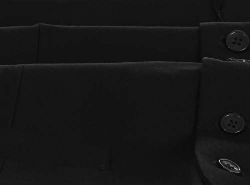 Gioberti Mens Formal Suit Vest, Black, Large