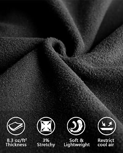 Fuinloth Women's Fleece Vest, Polar Soft Sleeveless Classic Fit with Zip up Pockets Black Medium