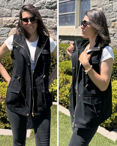 Beyove Womens Lightweight Sleeveless Military Travel Vests Anorak Jacket