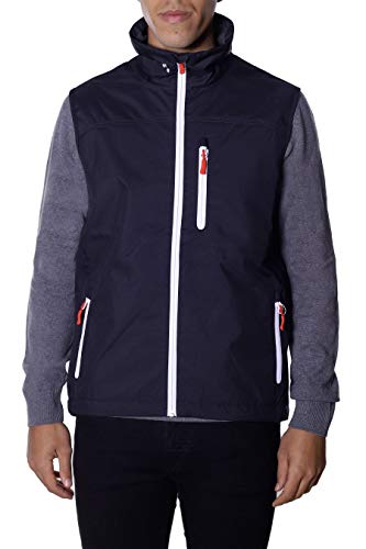 Helly Hansen Standard Men's Crew Vest Waterproof, Windproof, Breathable, 597 Navy, Large