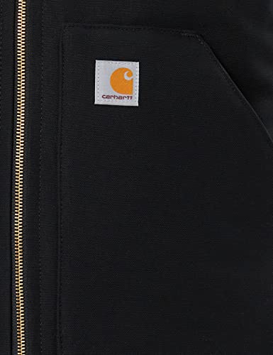 Carhartt Men's Arctic-Quilt Lined Duck Vest (Regular and Big & Tall Sizes), Black, Medium