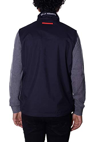 Helly Hansen Standard Men's Crew Vest Waterproof, Windproof, Breathable, 597 Navy, Large
