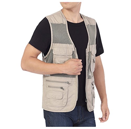 Kedera Summer Casual Outdoor Fishing Photography Travel Work Safari Vest with Pockets