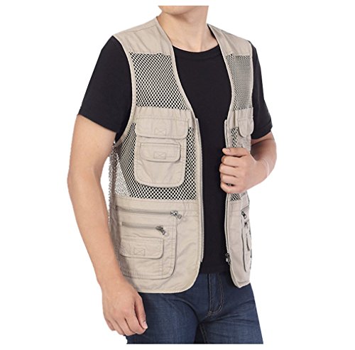 Kedera Summer Casual Outdoor Fishing Photography Travel Work Safari Vest with Pockets