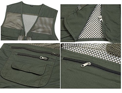 Kedera Summer Casual Outdoor Fishing Photography Travel Work Safari Vest with Pockets