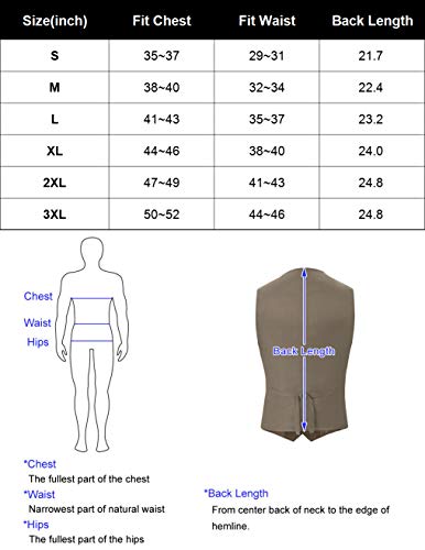 PJ PAUL JONES Men's Vintage Vest Gentleman British Suit Vest Herringbone Tweed Vest