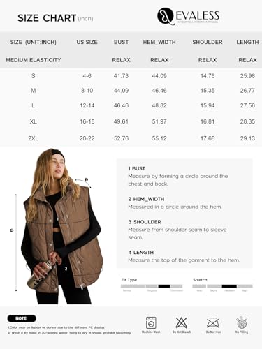 EVALESS Womens Fall Fashion 2024 Cropped Puffer Vest Lightweight Quilted Stand Collar Sleeveless Jackets Fall Button Zip Up Warm Coats Outerwear with Pockets Green Medium