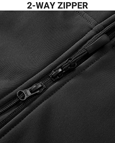 Outdoor Ventures Men's Running Vest Outerwear, Lightweight Windproof Fleece-Lined Softshell Sleeveless Jacket for Golf