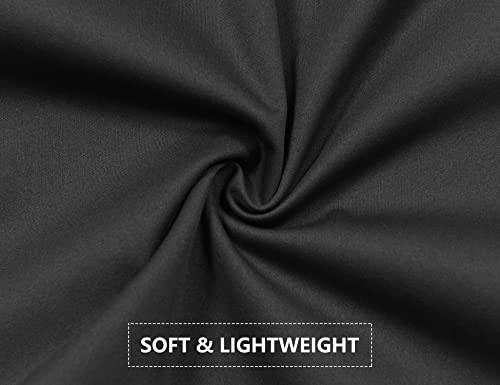 Little Donkey Andy Men's Lightweight Softshell Vest Windproof Sleeveless Jacket for Travel Hiking Running Golf Black XL