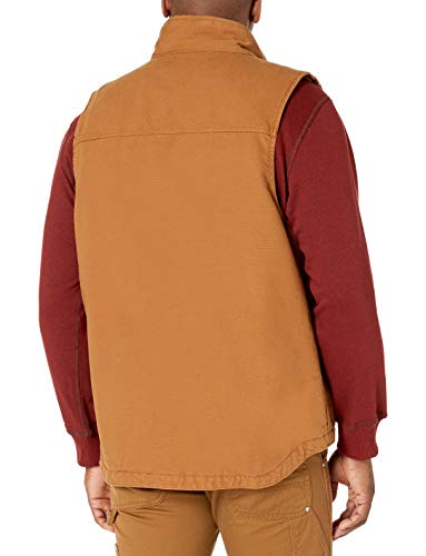 Carhartt Men's Sherpa Lined Mock-Neck Vest, Carhartt Brown, Large