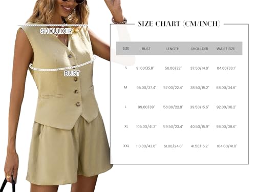 Linen Vest Tops For Women 2024 Summer Womens Tank Top Sleeveless Yellow Vests Outerwear Waistcoat Blazer Lightweight Fashion Dressy Casual Trendy Women's Petite Fitted Ladies Cute Blazers Suits Suit