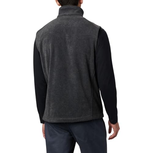 Columbia Men's Steens Mountain Vest, Charcoal Heather, Large