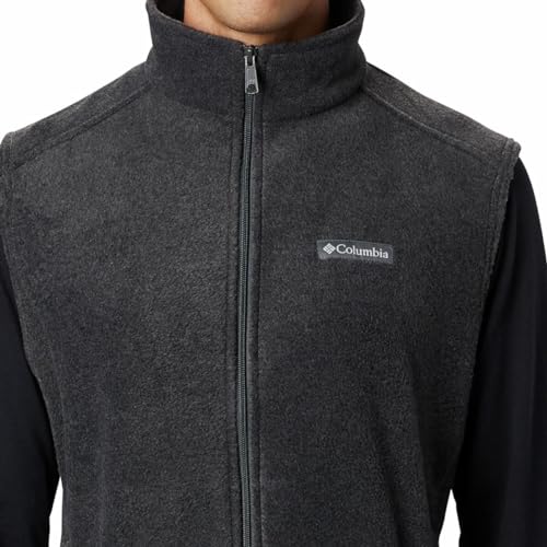 Columbia Men's Steens Mountain Vest, Charcoal Heather, Large
