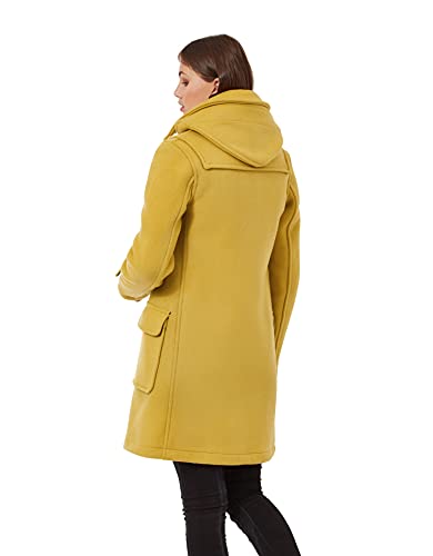 Montgomery Original Original Womens London Luxury Duffle Coat Toggle Coat- Mustard (X-Large)
