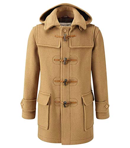 Original Montgomery Mens London Luxury Duffle Coat, Camel, Medium (38)