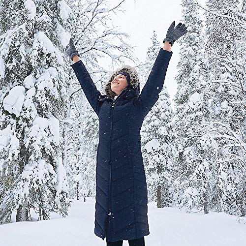 Eddie Bauer Women's Sun Valley Down Duffle Coat, Black, Medium