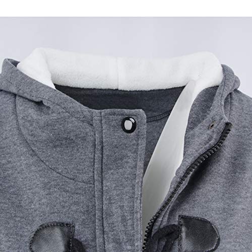 Winter Coats for Women 2024 Trendy Horn Button Coat Women Womens Winter Coat Plus Size Padded Coat for Women Navy Toggle Duffle Coat Winter Coats for Women 2024 Trendy