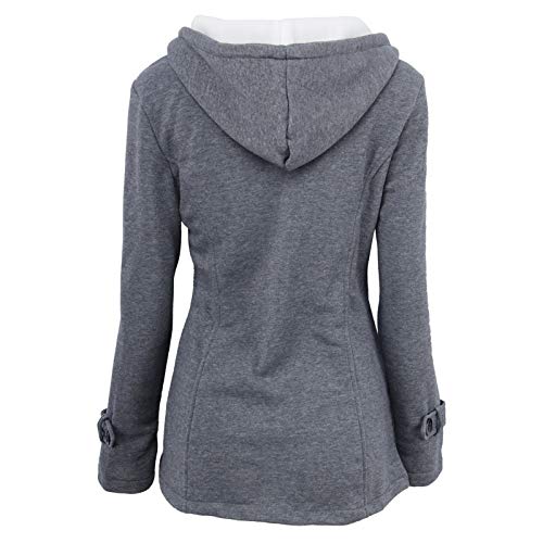 Winter Coats for Women 2024 Trendy Horn Button Coat Women Womens Winter Coat Plus Size Padded Coat for Women Navy Toggle Duffle Coat Winter Coats for Women 2024 Trendy
