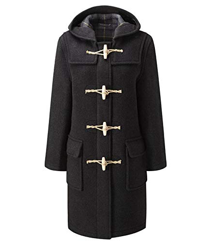 Montgomery Original Womens Wooden Toggles Duffle Coat (Charcoal, Medium)