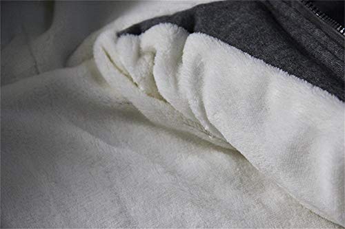 Lewego Unisex Baby Fleece Hooded Jacket Outerwear Duffle Zipper Winter Coat, Grey, 110cm(1-2Years)