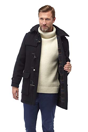 Original Montgomery Men's London Luxury Duffle Coat (Navy, X-Large)