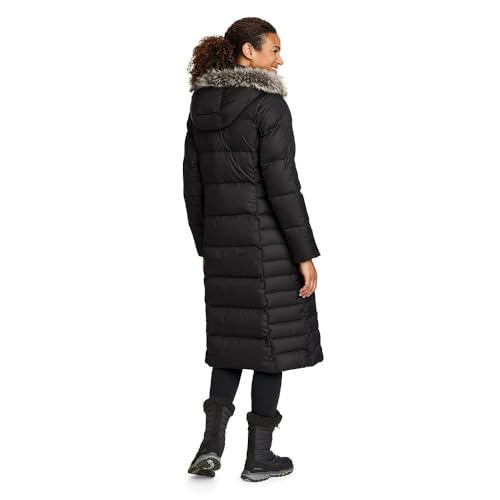 Eddie Bauer Women's Lodge Down Duffle Coat, Black, X-Large