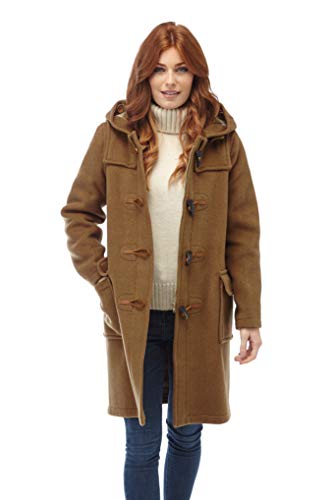 Original Montgomery Women's Classic Duffle Coat Toggle Coat Camel (Small)