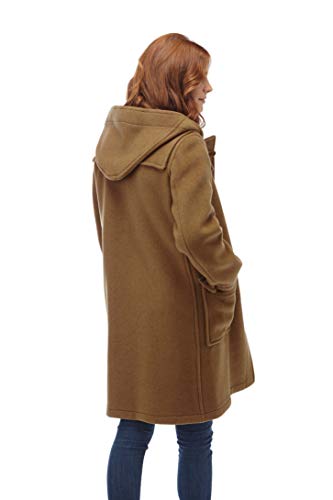 Original Montgomery Women's Classic Duffle Coat Toggle Coat Camel (Small)