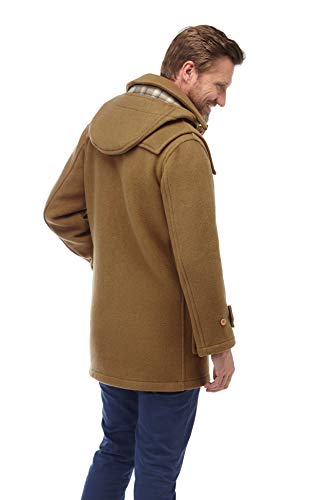 Original Montgomery Men's London Luxury Duffle Coat (Camel, Large)