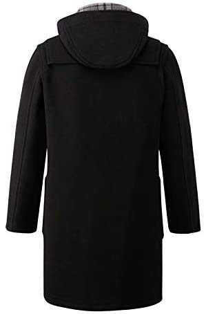 Original Montgomery Men's Duffle Coat - Toggle Coat (Black, X-Large)