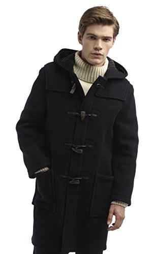 Montgomery Original Men's Duffle Coat - Toggle Coat (Navy, XX-Large)
