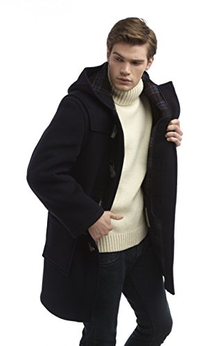 Montgomery Original Men's Duffle Coat - Toggle Coat (Navy, XX-Large)