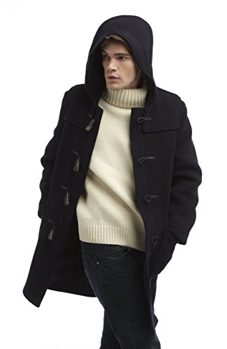 Montgomery Original Men's Duffle Coat - Toggle Coat (Navy, XX-Large)