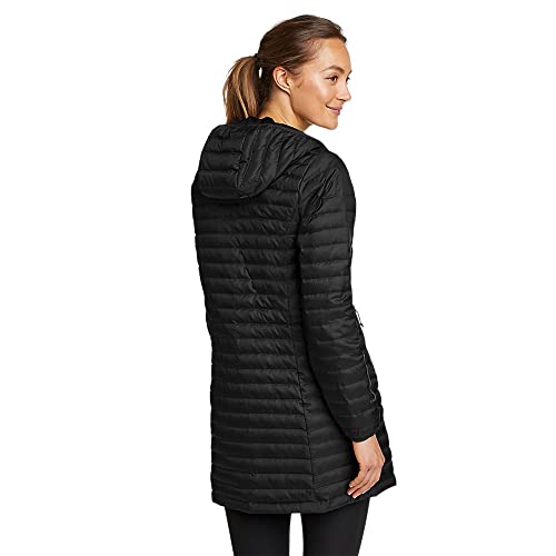 Eddie Bauer Women's Microlight Traveler Down Parka, Black, Medium