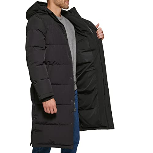 Levi's Men's Arctic Cloth Extra Long Parka, Black, Large