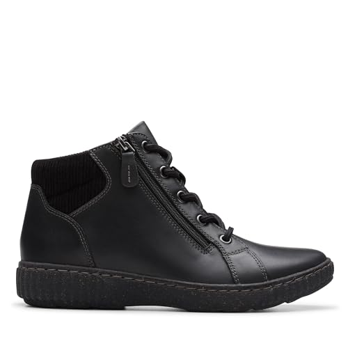 Clarks Women's Caroline Park Ankle Boot, Black Combi, 8.5