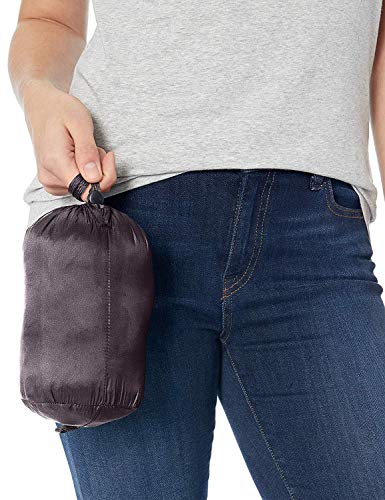 Amazon Essentials Women's Lightweight Water-Resistant Hooded Puffer Coat (Available in Plus Size), Charcoal Heather, X-Large