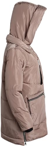Steve Madden Women's Puffer Parka,Sand,Medium
