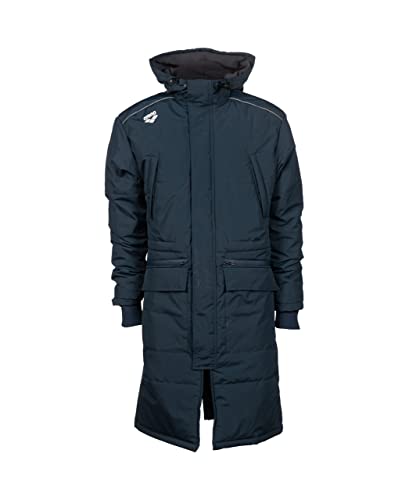 arena Standard Team Unisex Solid Parka, Navy, X-Small