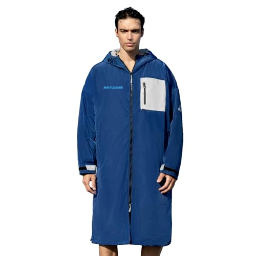 ANKYLOSAUR Unisex Swim Parka with Quick-Dry Technology, 270gsm Polar Fleece, and Wrinkle-Resistant Memory Fabric – Ultimate Comfort and Style for Men, Women, and Youth Water Enthusiasts
