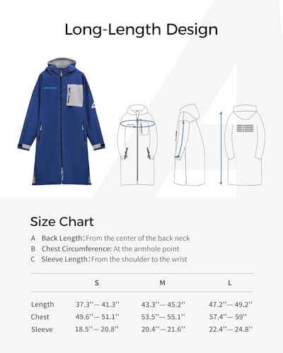 ANKYLOSAUR Unisex Swim Parka with Quick-Dry Technology, 270gsm Polar Fleece, and Wrinkle-Resistant Memory Fabric – Ultimate Comfort and Style for Men, Women, and Youth Water Enthusiasts