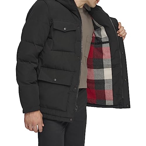 Levi's Men's Arctic Cloth Quilted Performance Parka, New Black