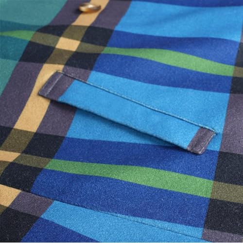 XSTH 2023 Womens Notch Lapel long Faux Wool Coat Single breasted Elegant Fall Winter Maxi Peacoat fashion jacket overcoat Strips Large