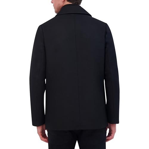 Kenneth Cole Men's Wool Top, Pea Coat Black